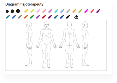 Diagram fizjoterapeuty